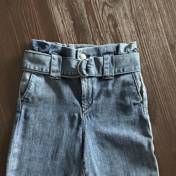 Express Super High Rise Ankle Paperbag Jeans - Size 2 - Picture 4 of 11